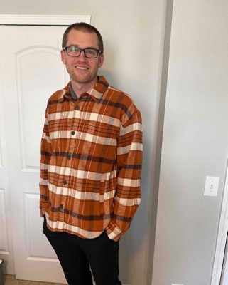 Men's Heavyweight Long Sleeve Flannel Button Down Shirt – Goodfellow & Co™  : Target