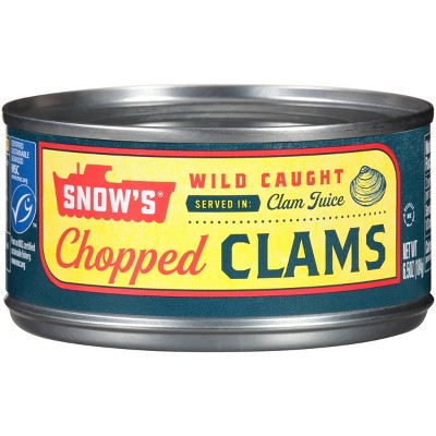 Snow's Ocean Chopped Clams, 6 Pack/6.5 oz