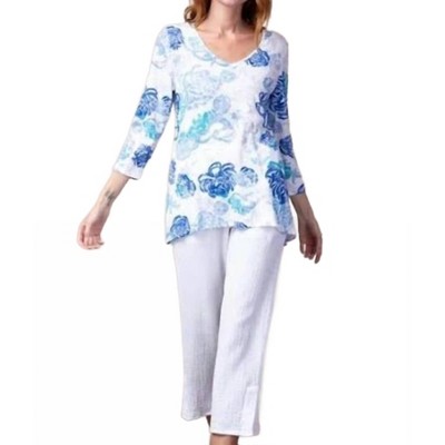 Women's Cotton V-neck Tunic - habitat