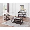 Spassway Vintage 26"W x 26"D x 24"H 2-tier Tempered Glass Side Table End Table with Metal Legs for Living Room - 2 of 4