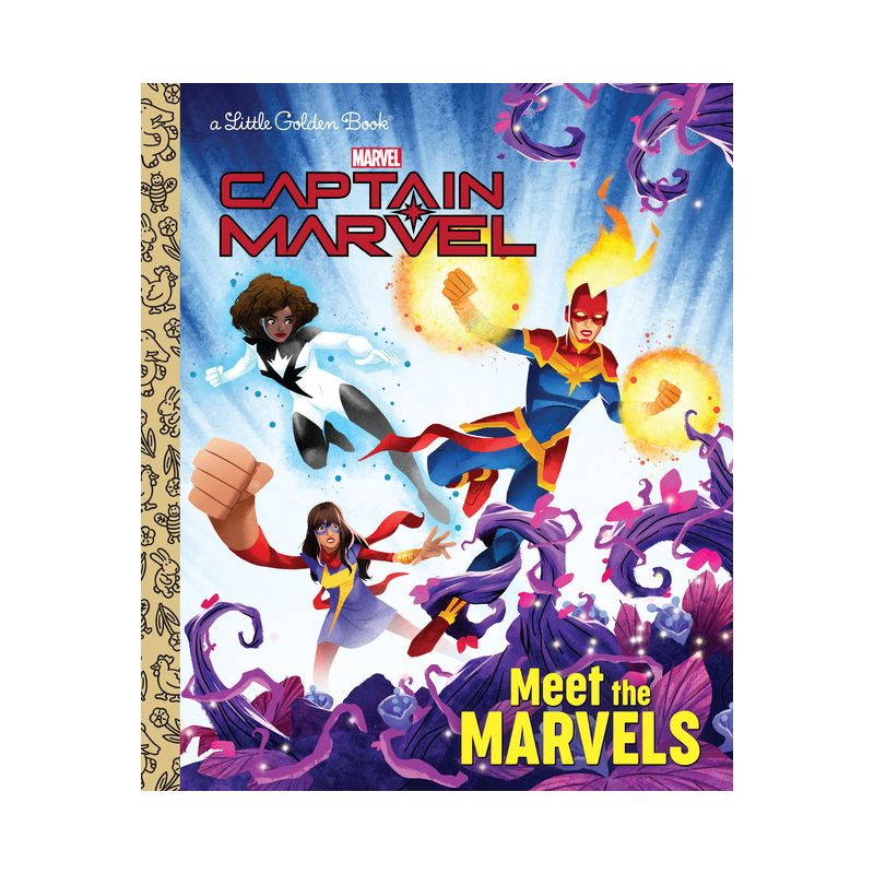 Meet the Marvels (Marvel) - (Little Golden Book) by  Golden Books (Hardcover), 1 of 2
