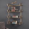 Uttermost Auley Gold Wall Shelf – Iron Frame with Tempered Glass, 39.5" Tall, Contemporary Display - 2 of 3