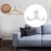 Unique Bargains Zinc Alloy Wall Mounted Rust Resistant Towel Coat Hook 5 Pcs - 3 of 3