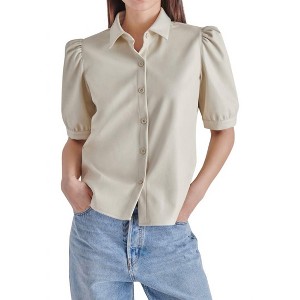 Women's Virginia Faux Leather Top - BB Dakota - 1 of 4