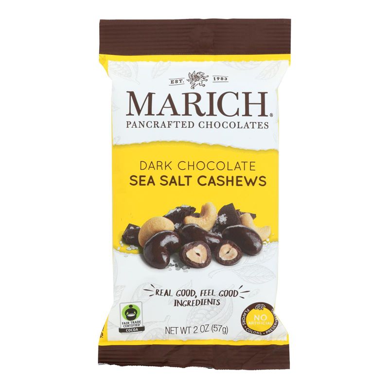 Marich Dark Chocolate Sea Salt Cashews - Case of 12/2 oz, 2 of 6