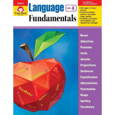 Language Fundamentals, Grade 4 - by  Evan-Moor Educational Publishers (Paperback)