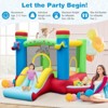 Tangkula Inflatable Bounce House Jumping Bouncy Castle w/ Slide Ball Pit Punching Bag Basketball Hoop Carrying Bag Music Theme without Blower - image 3 of 4