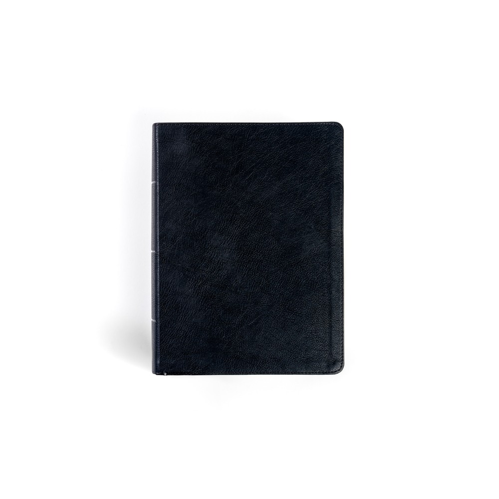CSB Study Bible, Large Print, Digital Study Edition, Black Leathertouch - by Csb Bibles by Holman (Leather Bound)