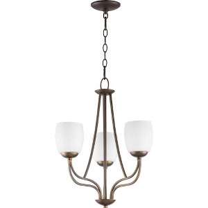 Quorum Lighting Willingham Chandelier, 3 Lights, Oiled Bronze - 1 of 1