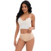 INSPIRE CHIC Women's Lace Trim High Waist Briefs Full-Coverage Lace Back Underwear Panties - 4 of 4