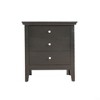 Vynxaria Chic Casual Black Nightstand, 26"H X 24"W X 18", 3 Spacious Drawers, Durable Build, No Assembly Required - 2 of 4