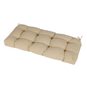 Aoodor Outdoor Polyester Tufted Bench Cushion, Water-resistant & Fade-Resistant, Cushion for Window, Love Seat, Rattan Bench, Piano Bench - 1 of 4