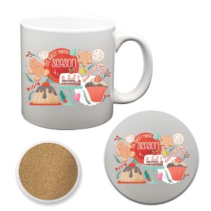 Courtside Market Lets Get Merry I 20 oz Big Mug & Coaster Set - 1 of 1