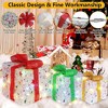 NAYSAYE Party Decoration and Accessories Christmas Gift Box Set with Festive Holiday Charm for Home and Garden, Red and White, 5.9"*5.9"*7.48" - 3 of 4