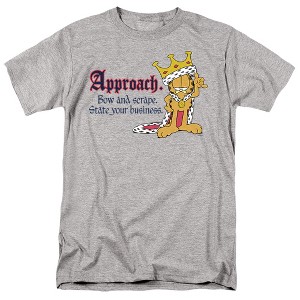 Garfield State Your Business Adult T-Shirt Athletic Heather - 1 of 4