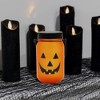 LumaBase Battery-Operated Flame-Effect Jack O'Lantern Mason Jar - 4 of 4