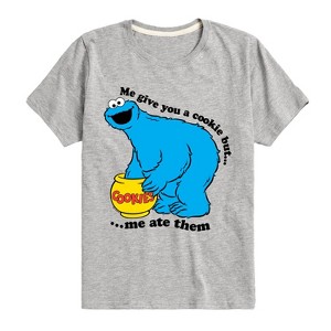 Boys' - Sesame Street - I Ate All The Cookies Short Sleeve Graphic T-Shirt - 1 of 4