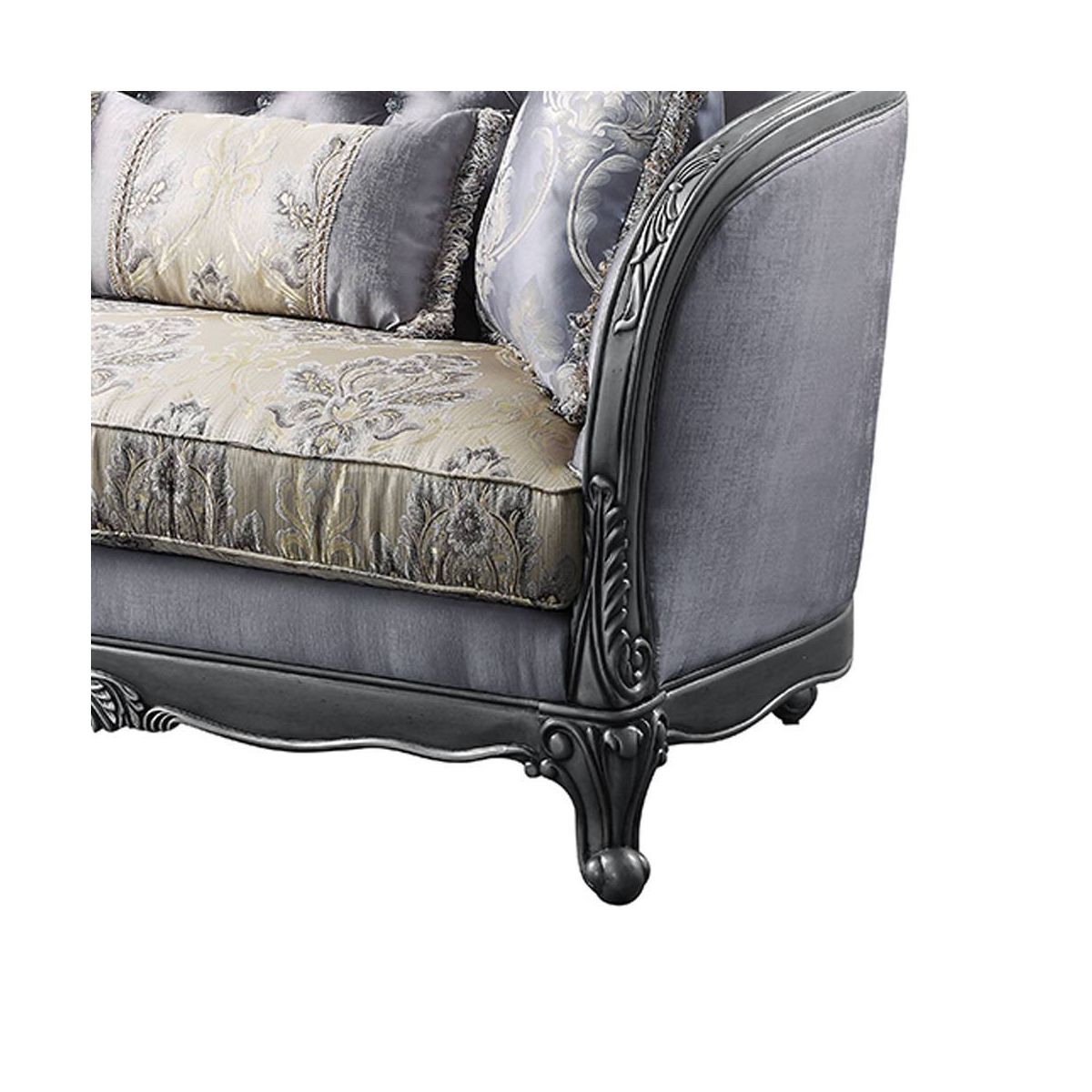 Acme Furniture Ariadne Sofa Platinum Finish - thumbnail 5