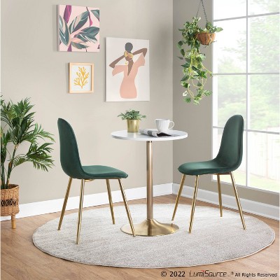 Pebble 24 Bar Height Table Gold/Whites - LumiSource