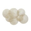 Metal Plate Wall Decor with Perforated Design Gold - Olivia & May: Iron Artwork, Indoor Abstract Sculpture, Sawtooth Hang - 3 of 4