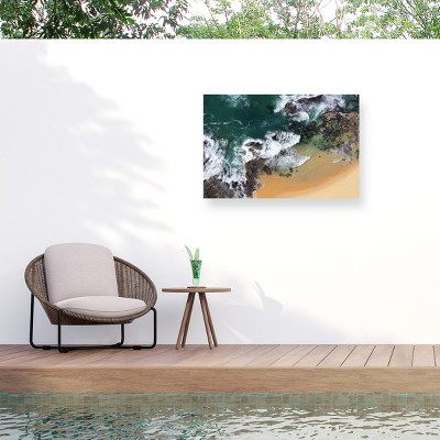 Trademark Fine Art - Beata Czyzowska Young Beach View Matted Framed Art