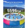EVAJOY 18ft X 48in Inflatable Top Ring Swimming Pool Set with Pump Blue - 4 of 4