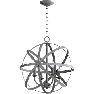 Quorum Lighting Celeste 4 - Light Chandelier in  Zinc - 1 of 1