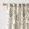 Lush Décor Botanical Dreams Window Panels Light Linen/Black Pair 42x84 - 2 of 4