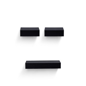 Dsvimoy Planter Stands and Holders Planter Stands Shelf with Invisible Brackets for Home Storage, Black, 27"*5"*4" - 1 of 4