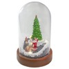 Northlight Lighted Santa and Christmas Tree Cloche Style Decoration - 7" - image 4 of 4