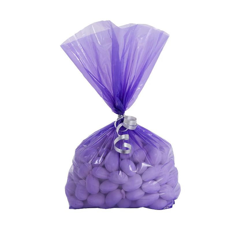 5 1/4" x 2 1/2" x 11" Bulk 50 Pc. Medium Purple Cellophane Bags