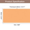 Unique Bargains Wallpaper, Peel and Stick Wallpaper Contact Paper Solid Color Vinyl Self-Adhesive Wall Paper Decorative Orange 590" x 23.6" - 2 of 4