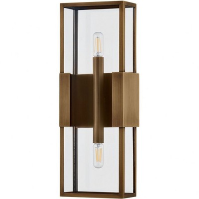Troy Lighting Santa Clara 2 - Light Sconce in  Patina Brass Clear Shade