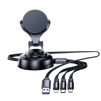 Link 3 In 1 Tri-cable Magnetic Car Mount Charger - Great For The Car Or ...