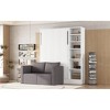Twin Size Murphy Bed with Sofa and Shelves - 4 of 4