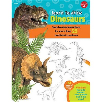  Learn to Draw Dinosaurs - by  Robbin Cuddy (Paperback) 