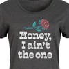 Women's - Instant Message - Honey, I Ain't The One Graphic T-shirt Dress - 2 of 4