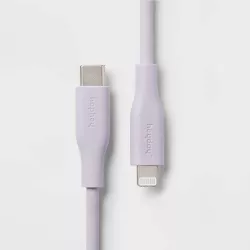 10' Lightning to USB-C Round Cable - heyday™ Soft Purple