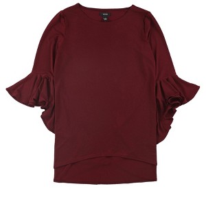 Alfani Womens Ruffle-Sleeve Knit Blouse - 1 of 1