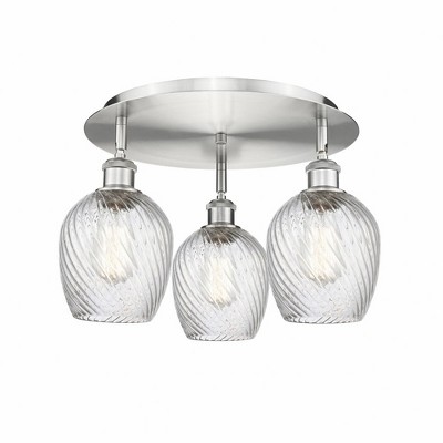 Salina - 3 Light Flush Mount In Industrial Style-9.5 Inches Tall and 16.75 Inches Wide