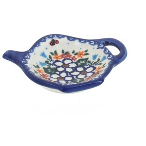 Blue Rose Polish Pottery 324 Vena Tea Bag Holder - 1 of 1
