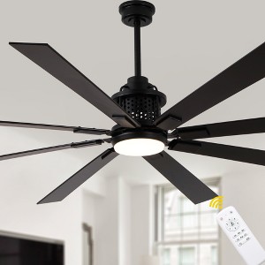 Bella Depot 72" Large Ceiling Fan with Light 6-speed DC Motor - 1 of 4