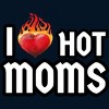 Men's Design By Humans I Love Hot Moms Heart By Metavera Tank Top - 2 of 2