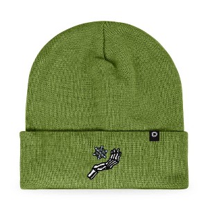 Dalix Chill Skeleton Hand Embroidered Beanie Snowflake Warm Winter Knit Hat for Men - 1 of 4