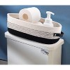 ATTOP Cotton Rope Toilet Basket Bathroom Decor Baskets, Toilet Paper Holder Basket, Farmhouse Home Decor Organizing Small Baskets 13"x5.9"x4" Black - 4 of 4
