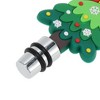 Unique Bargains Two-Wire Short Christmas Tree Stopper Aluminum Alloy TPE Green Black Silver Tone 1 Pc - 3 of 3