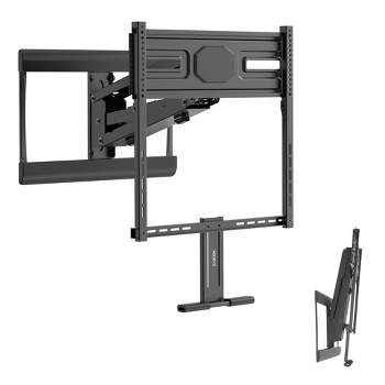 Mount-It! Height Adjustable Fireplace TV Mount, Above Fireplace Pull Down Mantel TV Wall Mount with Spring Assist, Fits 40-70 Inches, 72 Lbs Capacity