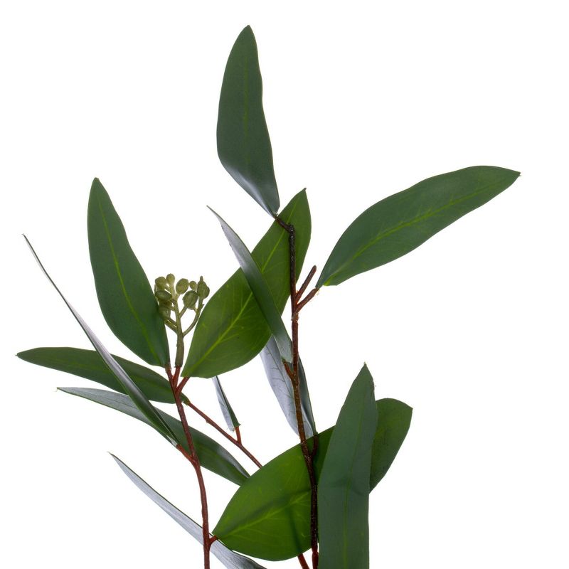 Vickerman 20" Artificial Green Seeded Willow Eucalyptus Wreath, 5 of 6