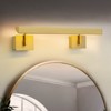 Rennnsan Orvynell 23"W Hardwired Linear Modern LED Dimmable Wall Sconce in Gold - 2 of 4