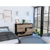ORRD Slide & Pull Dresser, 4-Drawer Storage Cabinet with Drop-Down Doors, Modern Dresser for Bedroom & Living Room, 42.1” Wide - 2 of 4